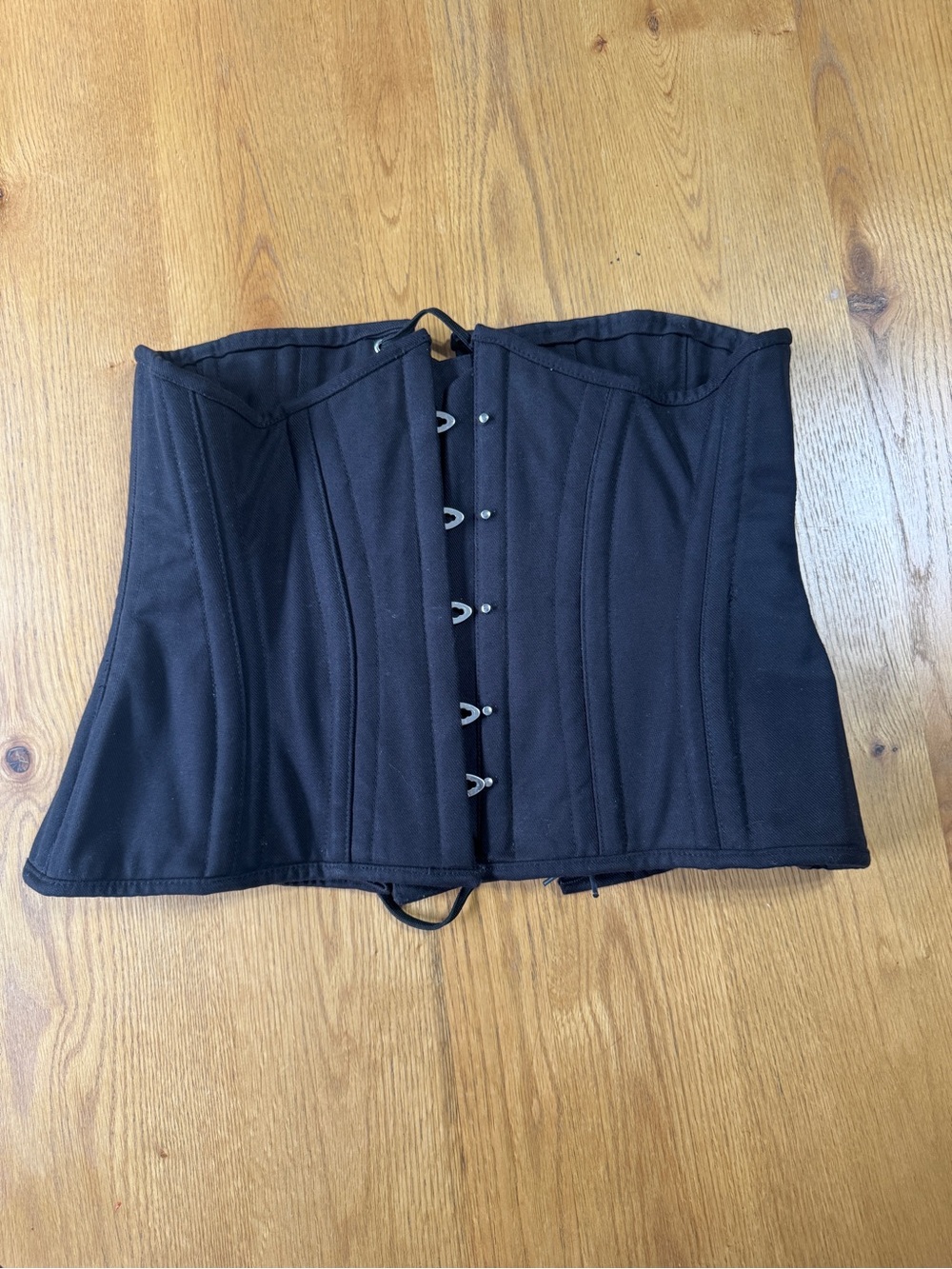 Black Underbust Corset Waist Cincher - Classic Shaping